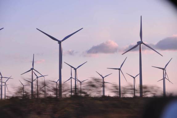 O gigantesco parque eólico em La Ventosa, em Oaxaca, no México